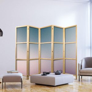 Paravent japonais - Nostalgic Gradient - Gradient Composition in Muted Colors
