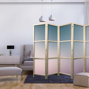 Paravent japonais - Nostalgic Gradient - Gradient Composition in Muted Colors