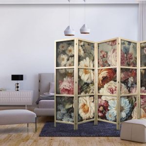 Paravent japonais - Scent of Nature - Beautiful Garden Flowers in Pastel Colors