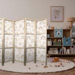 Paravent japonais - Spring - Pastel rainbows on a rainy day with hearts