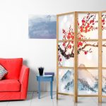 Paravent japonais - Style: Fuji Mountain