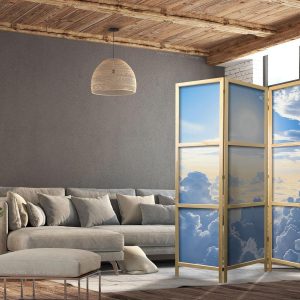 Paravent japonais - Symphony of Light: Sun and Clouds Collaborating on a Beautiful Sky