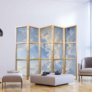 Paravent japonais - The Sun Revealing the Secrets of the Clouds: Spectacular Images in the Sky