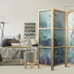 Paravent japonais - Three Schools of Fish - Fish in Muted Colors Swimming in Groups in Oceanic Depths