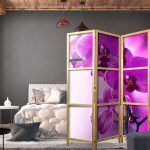 Paravent japonais - Violet Orchids I