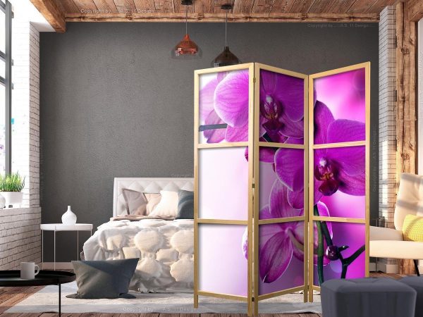 Paravent japonais - Violet Orchids I