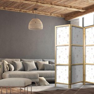 Paravent japonais - Watercolor - Colorful Balloons and Airships Against Colorful Clouds