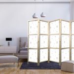 Paravent japonais - Watercolor - Colorful Balloons and Airships Against Colorful Clouds