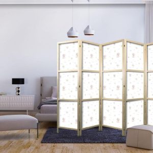 Paravent japonais - Watercolor - Colorful Balloons and Airships Against Colorful Clouds