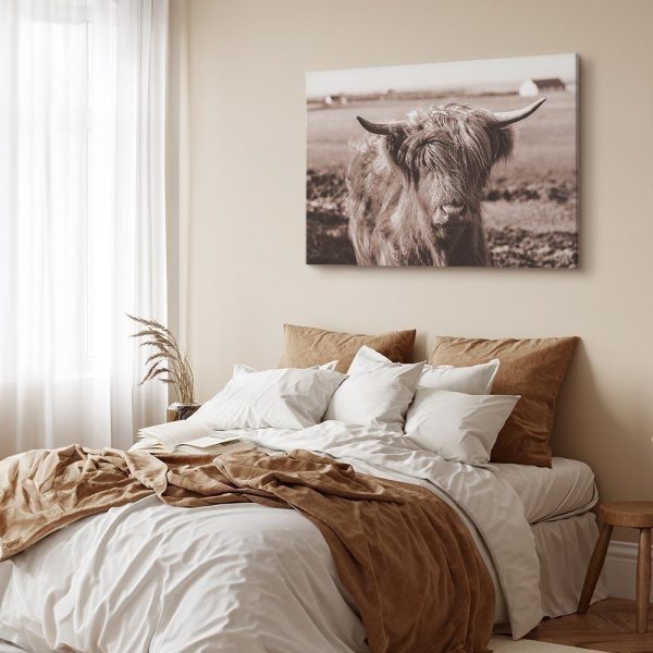 Tableau - A Scottish Cow in Sepia