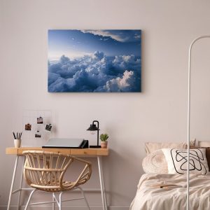 Tableau - Aerial Landscapes: Rays Lighting Up Fluffy Cloud Formations