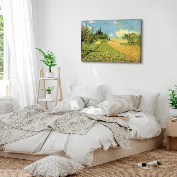 Tableau - Alfred Sisley – Grain fields on the hills of Argenteuil