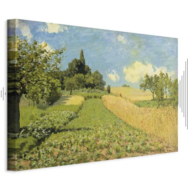 Tableau - Alfred Sisley – Grain fields on the hills of Argenteuil