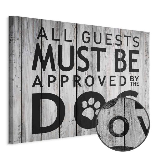 Tableau - All Guests Must Be Approved by the Dog (1 Part) Wide