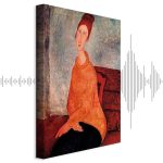 Tableau - Amedeo Modigliani – Jeanne Hebuterne in a Yellow Sweater