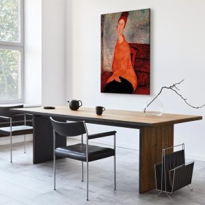 Tableau - Amedeo Modigliani – Jeanne Hebuterne in a Yellow Sweater