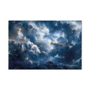 Tableau - Astronomical Wonders: Clouds and Stars in Harmonious Combination