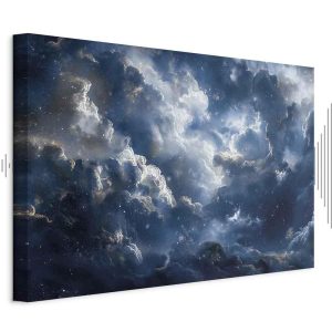 Tableau - Astronomical Wonders: Clouds and Stars in Harmonious Combination