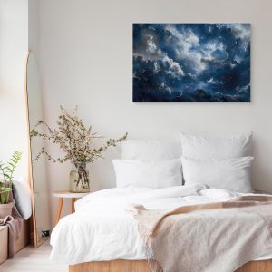 Tableau - Astronomical Wonders: Clouds and Stars in Harmonious Combination