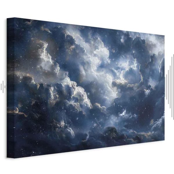 Tableau - Astronomical Wonders: Clouds and Stars in Harmonious Combination