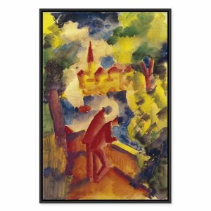 Tableau - August Macke – Men on the Road by the Lake