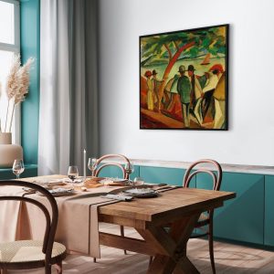 Tableau - August Macke – Spaziergänger am See