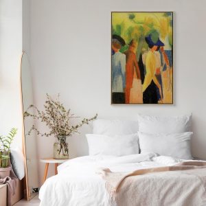 Tableau - August Macke – Walker under trees (Walker in the park)