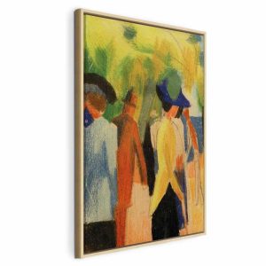Tableau - August Macke – Walker under trees (Walker in the park)