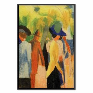 Tableau - August Macke – Walker under trees (Walker in the park)