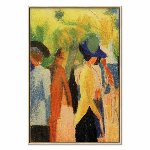 Tableau - August Macke – Walker under trees (Walker in the park)