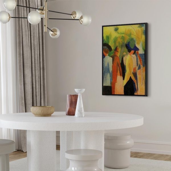 Tableau - August Macke – Walker under trees (Walker in the park)