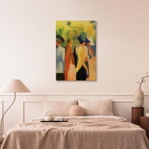 Tableau - August Macke – Walker under trees (Walker in the park)