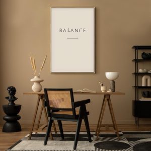 Tableau - Balance of Words (1-part) - Black English Text on White