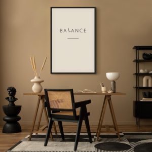 Tableau - Balance of Words (1-part) - Black English Text on White
