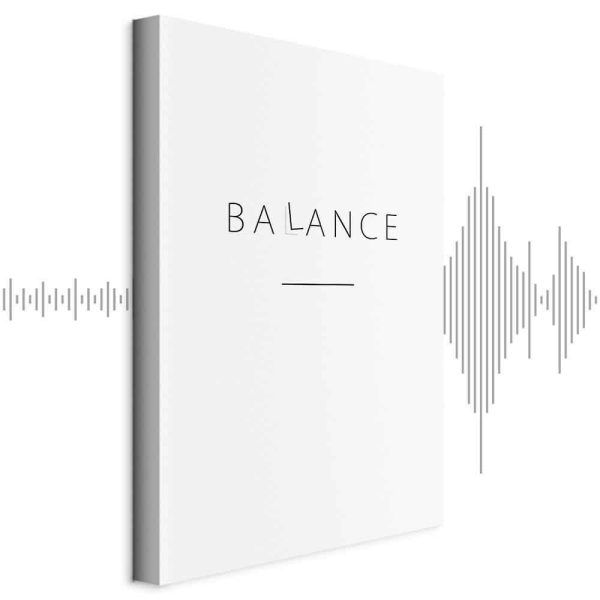 Tableau - Balance of Words (1-part) - Black English Text on White