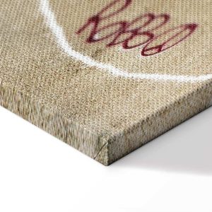 Tableau - Banksy's Plane (1-part) - Red Graffiti Text on Mural Background