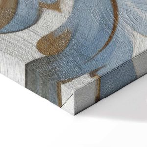 Tableau - Baroque Ornaments in Light Cream-Blue Hues