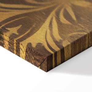 Tableau - Baroque Ornaments in Patinated Gold and Browns: Retro Motif