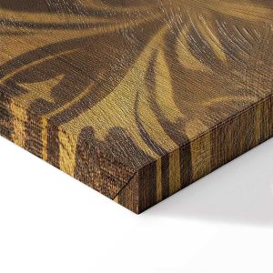 Tableau - Baroque Ornaments in Patinated Gold and Browns: Retro Motif