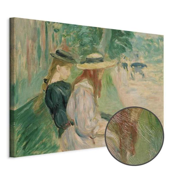 Tableau - Berthe Morisot – Sur un banc de Bois de Boulogne
