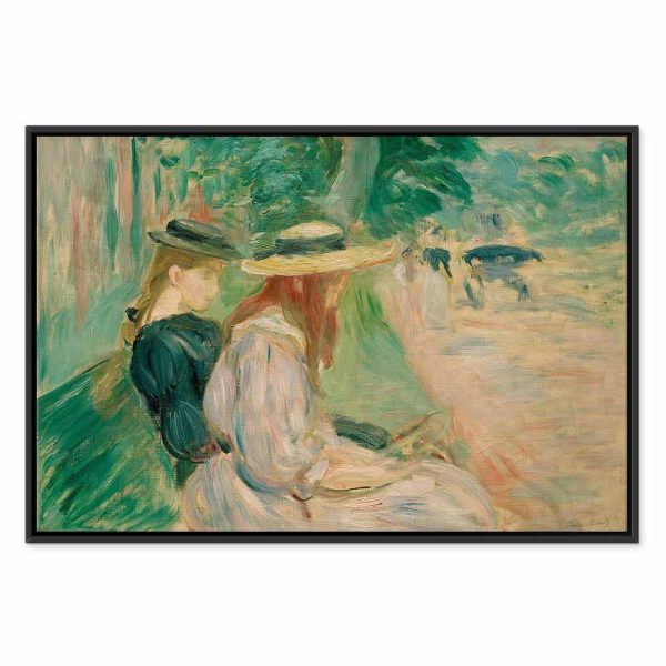 Tableau - Berthe Morisot – Sur un banc de Bois de Boulogne