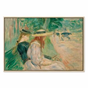 Tableau - Berthe Morisot – Sur un banc de Bois de Boulogne