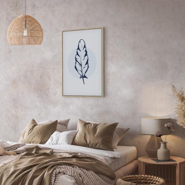 Tableau - Blue Feather (1 Part) Vertical