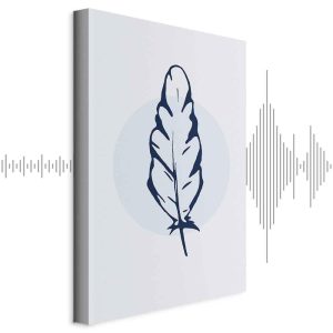 Tableau - Blue Feather (1 Part) Vertical