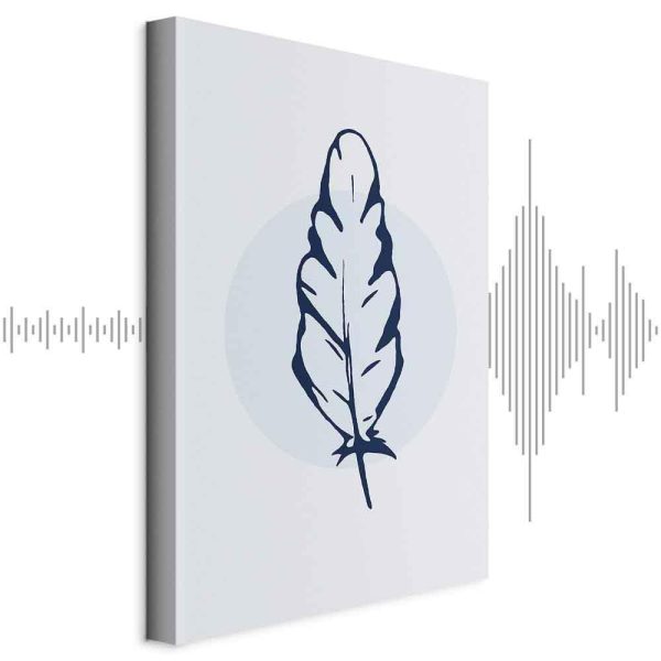 Tableau - Blue Feather (1 Part) Vertical