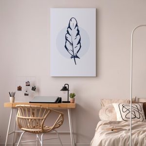 Tableau - Blue Feather (1 Part) Vertical