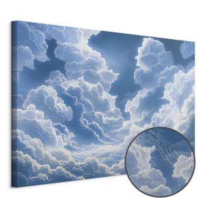 Tableau - Blue Sky Breaking Through White Fluffy Clouds