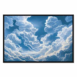 Tableau - Blue Sky Breaking Through White Fluffy Clouds