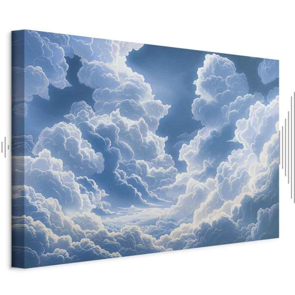 Tableau - Blue Sky Breaking Through White Fluffy Clouds