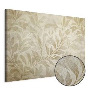 Tableau - Botanical Motif with Leaves and Vines in Sand Colors